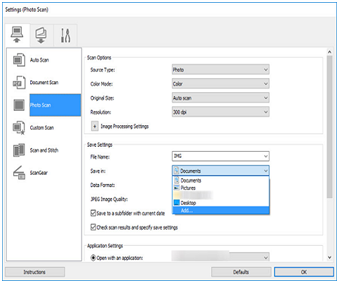 add new printer to canon ij scan utility lite