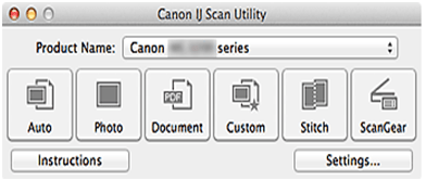 cannot use canon ij network tool on current version of mac