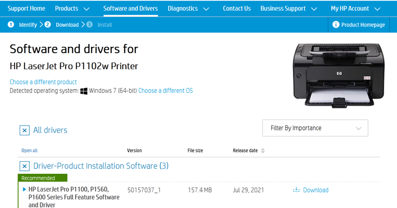 HP LaserJet Pro P1102 Printer Software and Driver Downloads